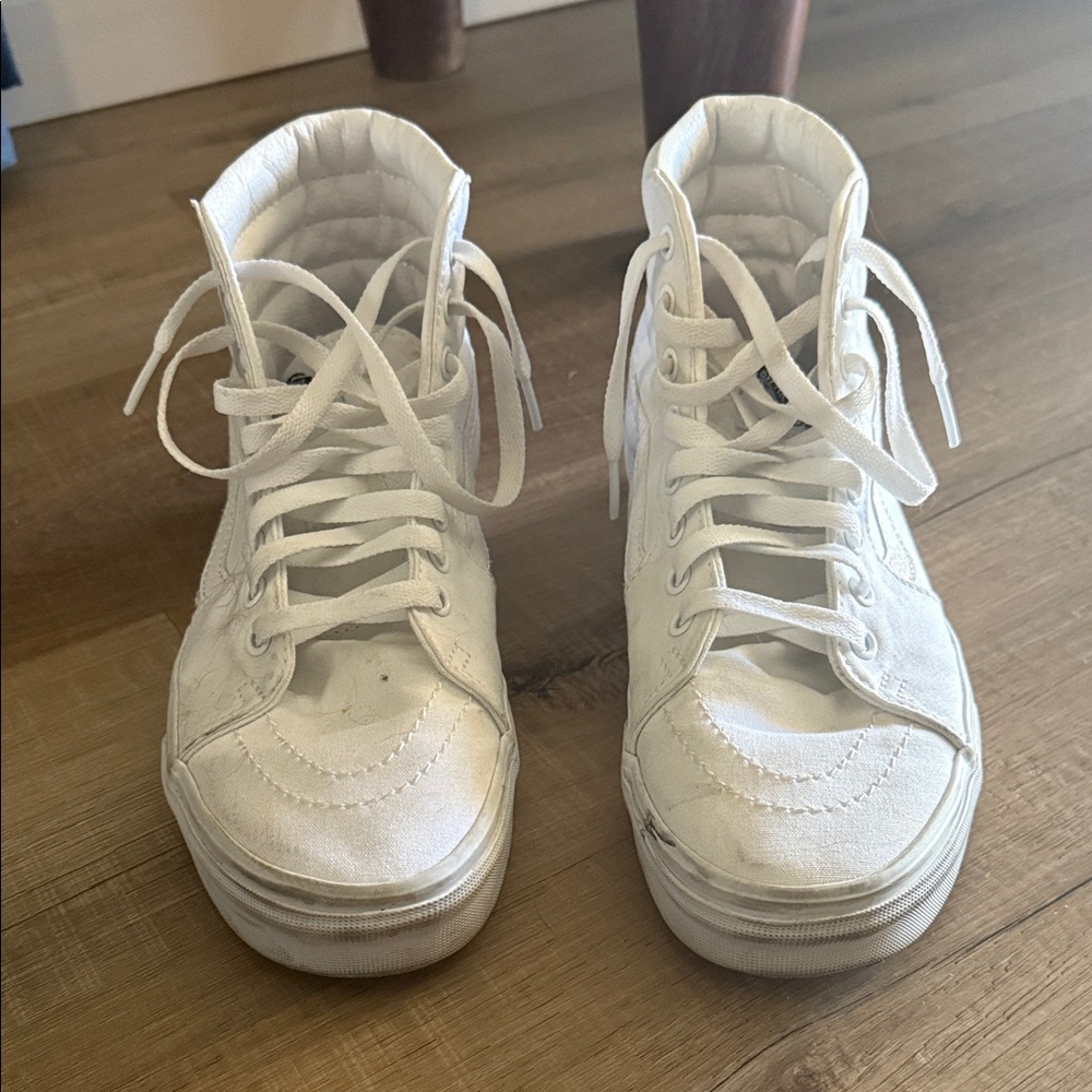 Vans White High-Top Sneakers